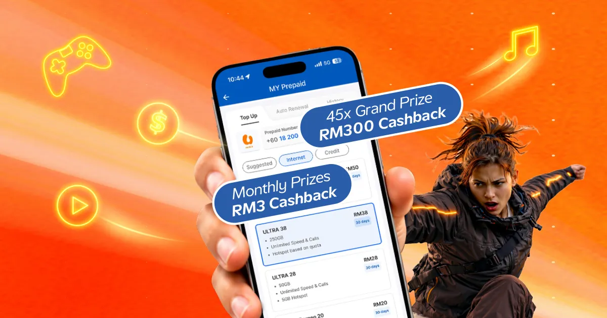 Win Cashback with U Mobile ULTRA Prepaid & TNG eWallet