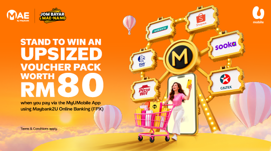 U Mobile x MAE - Jom Bayar & MAEnang Campaign Banner U Mobile