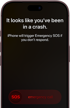 iPhone 18 Pro, Burgundy. Screen shows satellite connection interface with a green dot indicating the device’s location, with text “Keep Pointing at Satellite” and “Connected” at the top, iMessage conversation underneath