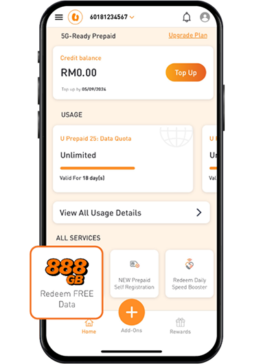 Deals Redeem Free Data Step 2 Image U Mobile