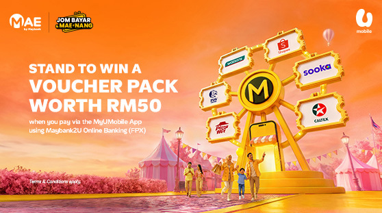 U Mobile x MAE - Jom Bayar & MAEnang Campaign Banner U Mobile